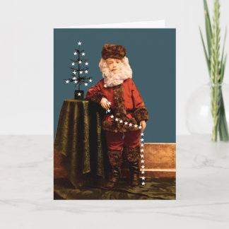 Tarjeta Festiva Santa Claus de la Guerra Civil