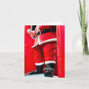 Tarjeta Festiva ¿Santa Claus en problemas?