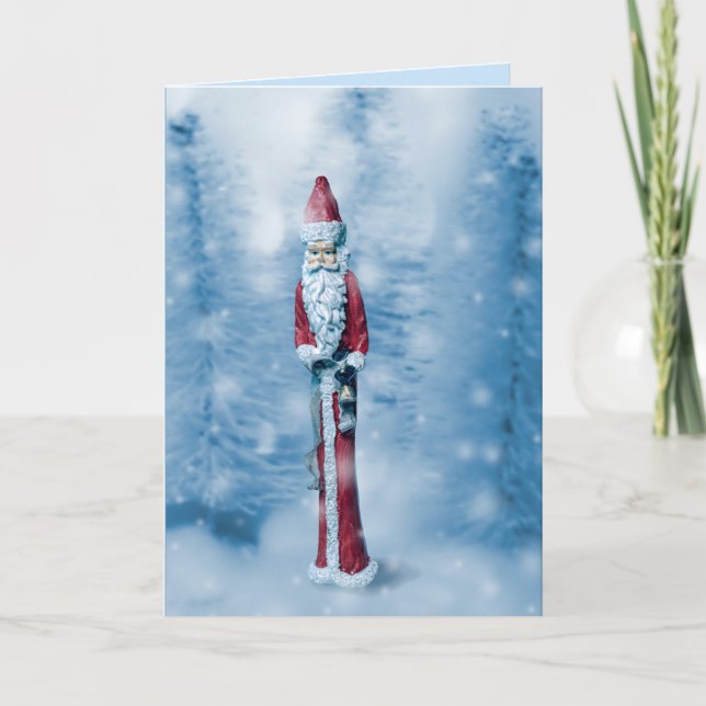 Tarjeta Festiva Santa Claus: la foto adicional de los Navidades de (Anverso)