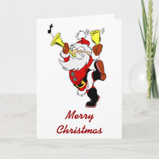 Tarjeta Festiva Santa Claus musical