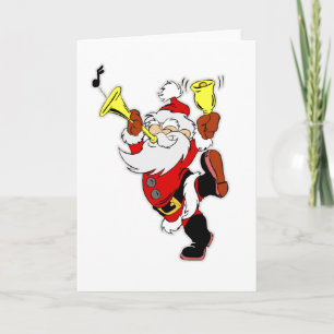 Tarjeta Festiva Santa Claus musical