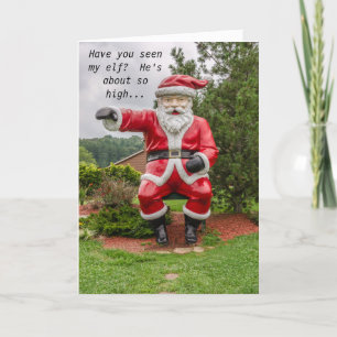 Tarjeta Festiva Santa Claus - Navidades - Vacaciones - Humor