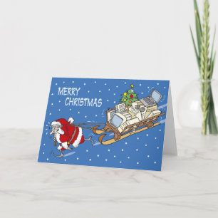 Tarjeta Festiva Santa Claus no. 04