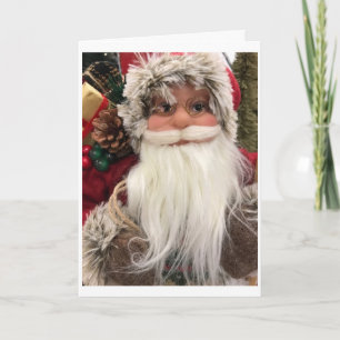 TARJETA FESTIVA **SANTA CLAUS** QUIERE DECIR *FELIZ NAVIDAD*
