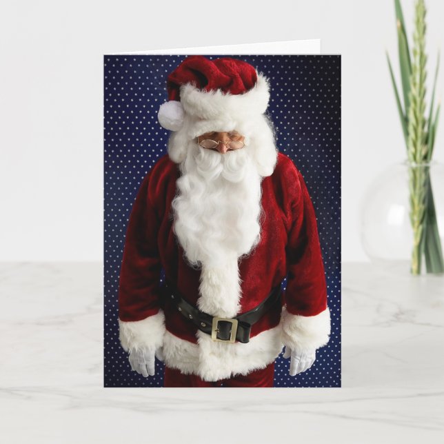 Tarjeta Festiva Santa Claus Sad (Anverso)