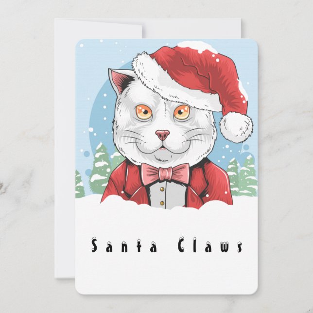 Tarjeta Festiva Santa Clawga llega a la ciudad (Anverso)