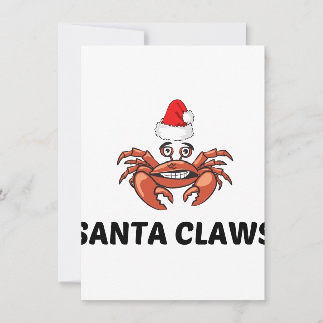 TARJETA FESTIVA SANTA CLAWS (Anverso)