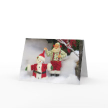 ¡Santa construye un muñeco de nieve!