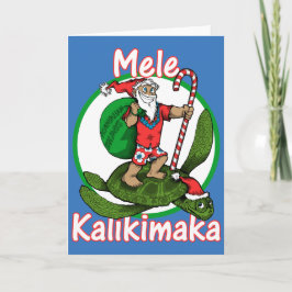 Tarjeta Festiva Santa de Hawái