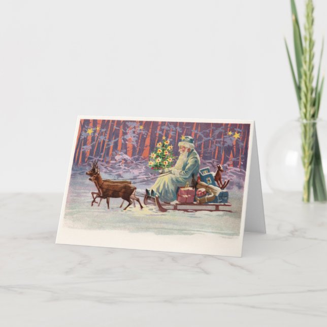Tarjeta Festiva Santa de los Bosques de Viena (Anverso)