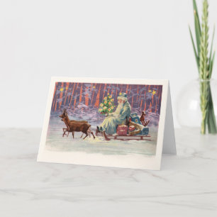 Tarjeta Festiva Santa de los Bosques de Viena