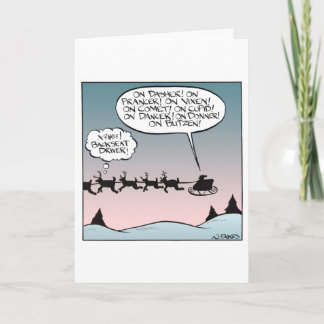 Tarjeta Festiva Santa del controlador del asiento trasero