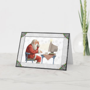 Tarjeta Festiva Santa del siglo XXI