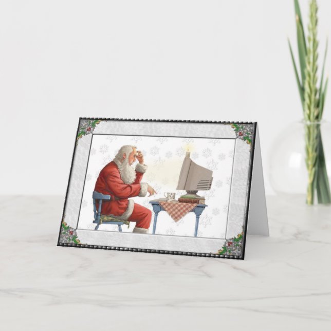 Tarjeta Festiva Santa del siglo XXI (Anverso)