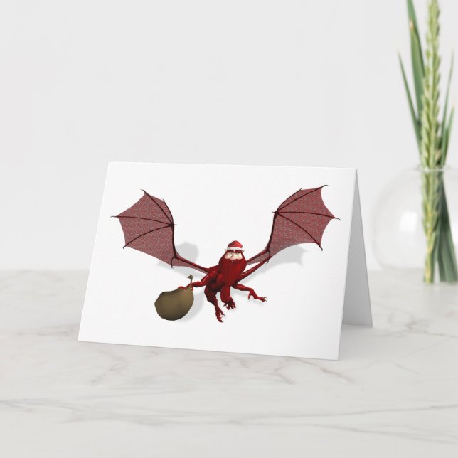 Tarjeta Festiva Santa Dragon (Anverso)