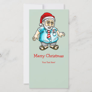 Tarjeta Festiva Santa en Sandalias