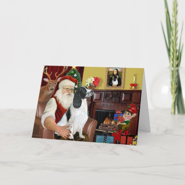 Tarjeta Festiva Santa-Engish Springer 7 (Anverso)