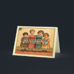 Tarjeta Festiva Santa es tu padre<br><div class="desc">Tarjetas anti Navidades con una imagen vintage con una santa es tu padre con un sabor poco sano. Si eres un tipo de pergamino bah humorístico estas graciosas tarjetas anti Navidades son las que tienes.</div>