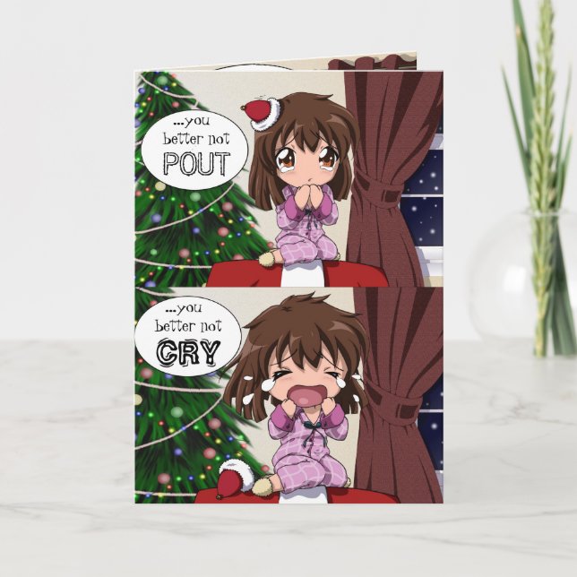 Tarjeta Festiva Santa está llegando (Anverso)