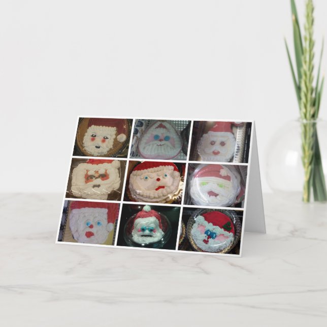 Tarjeta Festiva Santa está observando (Anverso)