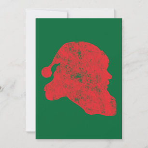 Tarjeta Festiva Santa (estilo retro Letterpress)