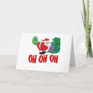 Tarjeta Festiva santa farted