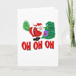 Tarjeta Festiva santa farted