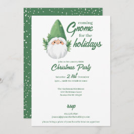 Tarjeta Festiva Santa Gnome para las vacaciones