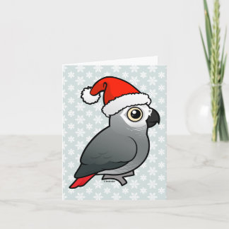 Tarjeta Festiva Santa Gris africana