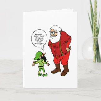 Tarjeta Festiva Santa honesto