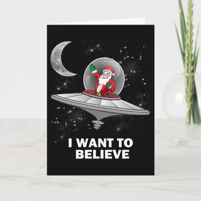Tarjeta Festiva Santa I quiere creer (Anverso)