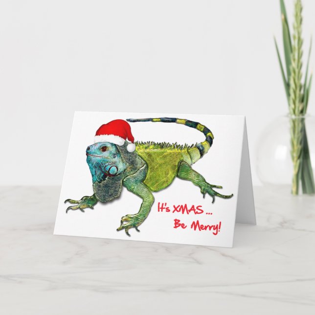 Tarjeta Festiva Santa Iguana (Anverso)
