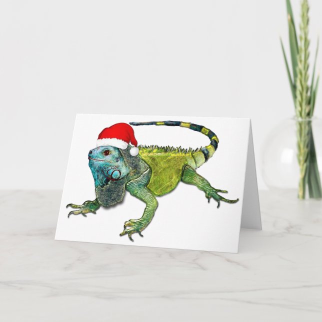 Tarjeta Festiva Santa Iguana (Anverso)