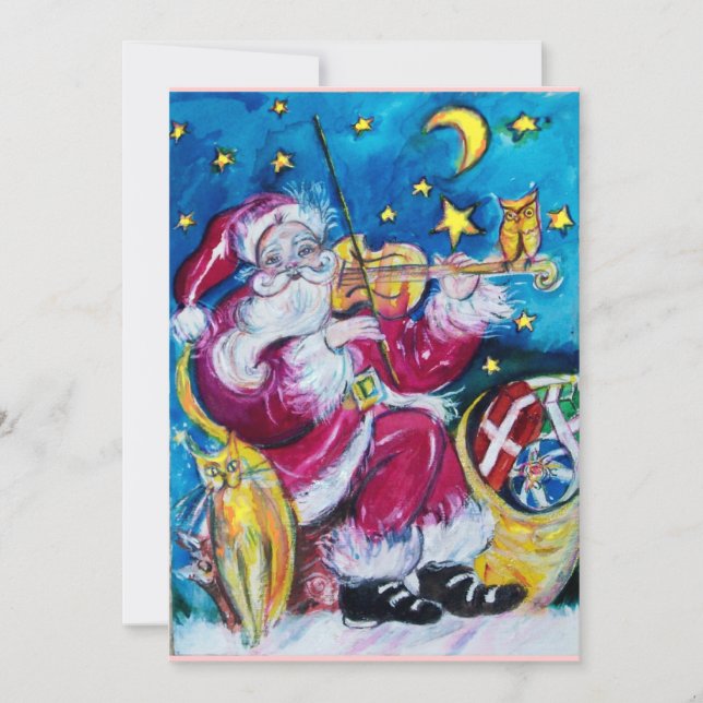 TARJETA FESTIVA SANTA INSPIRADA (Anverso)