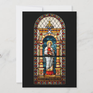 Tarjeta Festiva Santa Isabel de Hungría Arte Medieval Premium