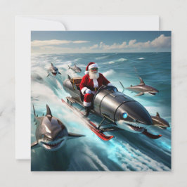 Tarjeta Festiva Santa Jaws