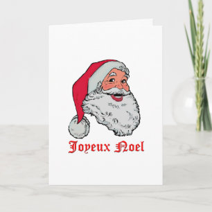Tarjeta Festiva Santa Joyeux Noel