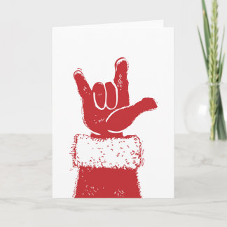 Tarjeta Festiva Santa le ama
