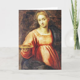 Tarjeta Festiva Santa Lucía de Suecia