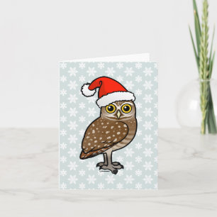 Tarjeta Festiva Santa madriguera el búho