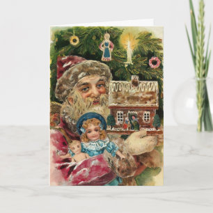 Tarjeta Festiva Santa Mágica