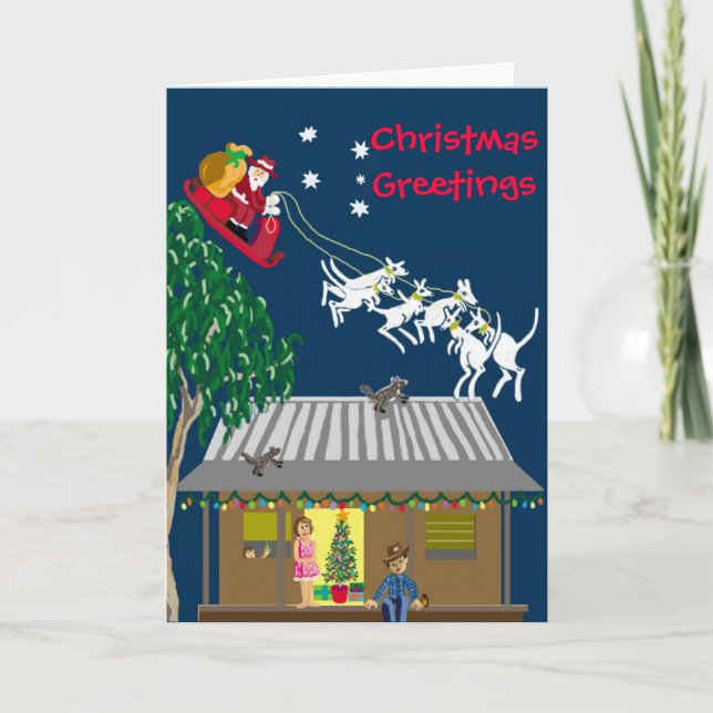 Tarjeta Festiva Santa María de Australia (Anverso)