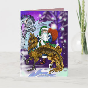 Tarjeta Festiva Santa mítico