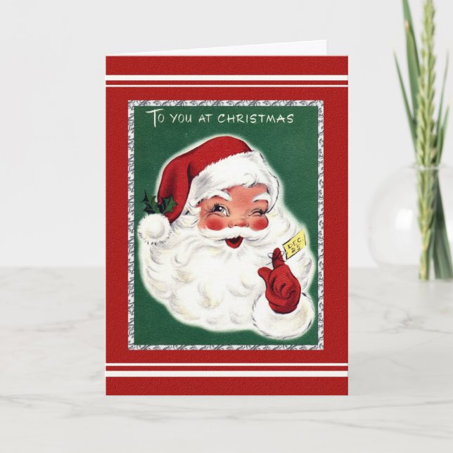 Tarjeta Festiva Santa Muy Vieja (Anverso)