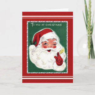 Tarjeta Festiva Santa Muy Vieja