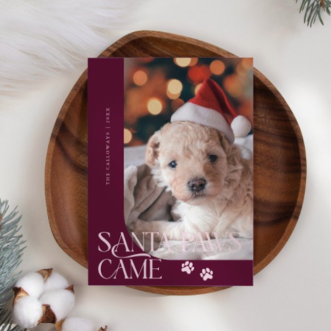 Tarjeta Festiva Santa Paws llegó con Navidades de Cranberry (Subido por el creador)