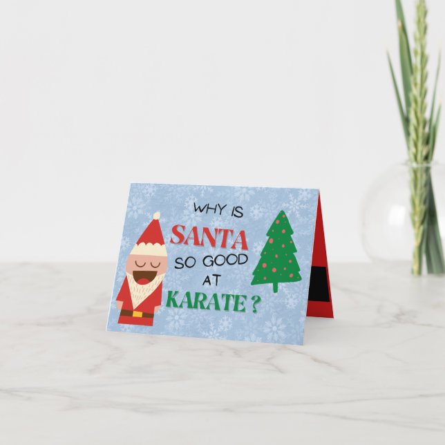 Tarjeta Festiva Santa Personalizado niños graciosos Navidades chis (Anverso)