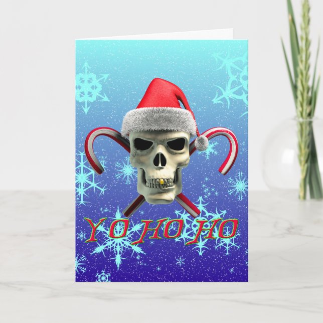 Tarjeta Festiva Santa Pirate (Anverso)