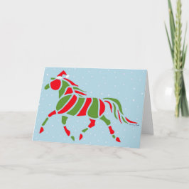 Tarjeta Festiva Santa Pony