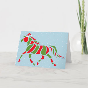 Tarjeta Festiva Santa Pony